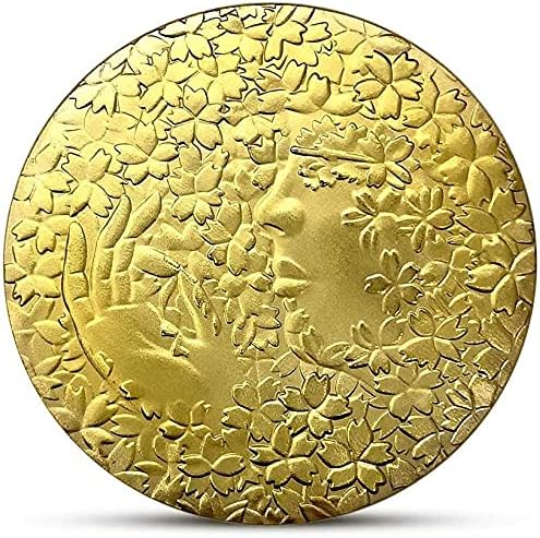 Adacryptocoincryptocurrency Любима Монета Цветен Храст Женска Японска Монета Позлатен Виртуална Монета Занаяти