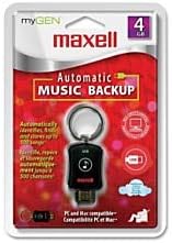 Maxell myGen Flash Автоматично резервно копиране на музика MY8M обем от 8 GB (черен)