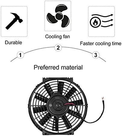 Електрически Вентилатор за Охлаждане на Радиатора Wakauto Cooler 24V Обръщане на Вентилатора за Охлаждане на