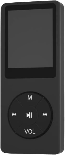 MP3-плейър с 32 GB TF карта, Вградена HD-микрофон, Преносим Музикален плеър, HiFi с видео/Диктофон/ FM радио/