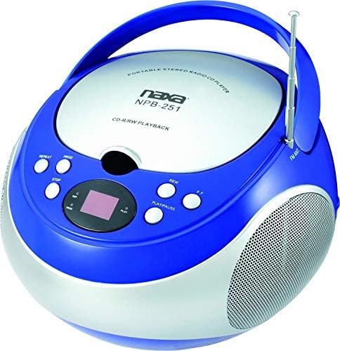 Преносим CD-плейър NAXA Electronics NPB-251BU с стереоприемником AM/FM (обновена)