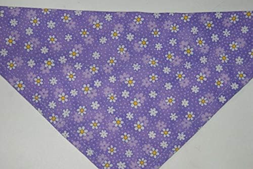 Кърпа за кучета Над яката с Цветя лилави цветове (X-Large)