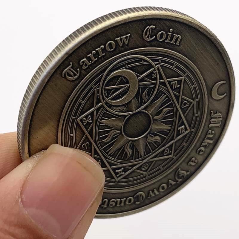 Монети за игри на пръстите на Европейските и Американските Карти Таро Зелена Бронз Възпоменателни Монети Игра