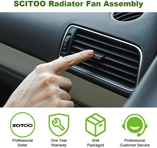 SCITOO Радиатор ac A/C Вентилатор за охлаждане на кондензатора е Съвместим с 2012 2013 2014 2015 2017 за