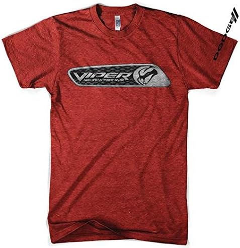 Мъжка тениска с надпис на Dodge Viper Dash (Хедър Ед)