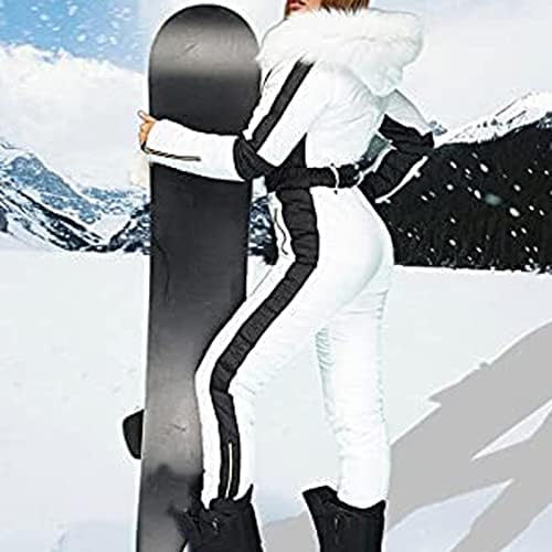Жена зимен Спортен Гащеризон Fulijie за Спорт на открито, Водоустойчив, с Подвижна Яка, За Спорт на Открито, Топъл Ски за да отговарят на Мълния, Пластове
