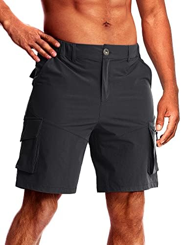 CANGHPGIN Мъжки Туристически Панталони-Карго бързо съхнещи Стрейчевые къси Панталони За Голф Мъжки Ежедневни