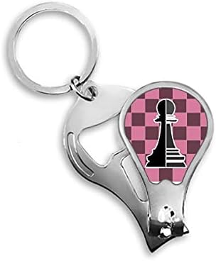 Шахматната Дъска, Черно Думата Шах Машина За Рязане На Ноктите На Нож Отварачка Ключодържател Ножици