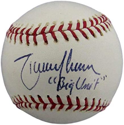 Ранди Джонсън КОПИТО С Автограф /Inscribed Mariners Rawlings OML Baseball JSA 147221 - Бейзболни топки с Автографи