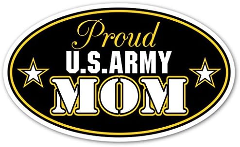 Горда Мама на Армията на САЩ Въоръжени Сили на САЩ Евро Vinyl броня стикер Стикер - идеален за използване в