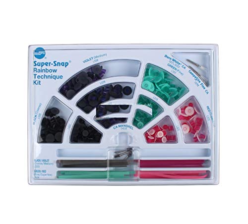 Комплект от 4 стоматологични полистироловых накладки SHOFU Super Snap Rainbow Technique Kit