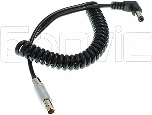 Захранващ кабел Eonvic TILTA dc Fisher RS с 3-пинов конектор под Прав ъгъл