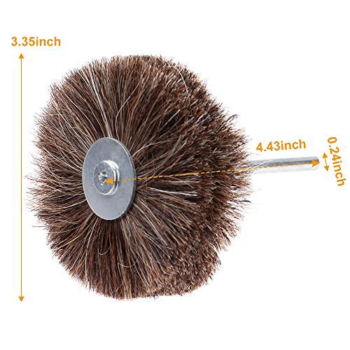 Полировальный кръг Mtsooning от конски косъм, абразивни полировальный кръг 3,35 инча, карета перална четка с