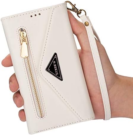 Калъф за носене в чантата си през рамо, за Galaxy Note 20 Ultra Zipper Портфейла Case 6,9 [изкуствена кожа]