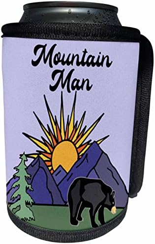 3dRose Сладък Забавен градски Беглец, Дистанционно работещ Планински човек. - Опаковки за бутилки-охладител