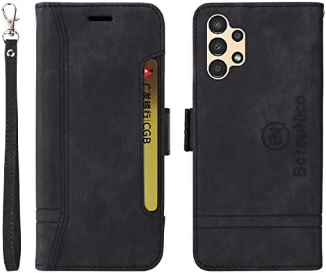 Чанта-портфейл с панти капак за телефон, Съвместим с Samsung Galaxy A13 5G, Кожен калъф-портфейл Премиум-клас