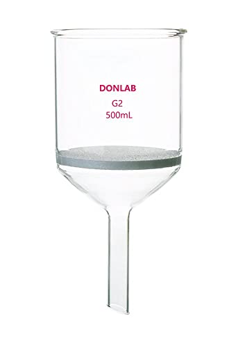 DONLAB EEA2035 Стъклен Филтър Бюхнерова фуния с обем 35 ml с Фриттованным диск G2 Размер на порите 30-50 микрона