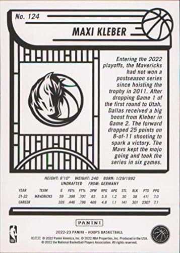 2022-23 Обръчи Панини НБА 124 Макси Kleber Ню Йорк-Търговска картичка баскетболист на Далас Маверикс в НБА