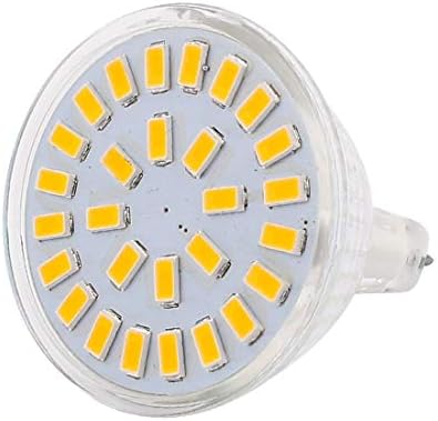 Нов Lon0167 220-240 v 5 W MR16 5730 SMD 28 светодиоди Led лампа С подсветка, Прожекторная лампа Топъл бял цвят
