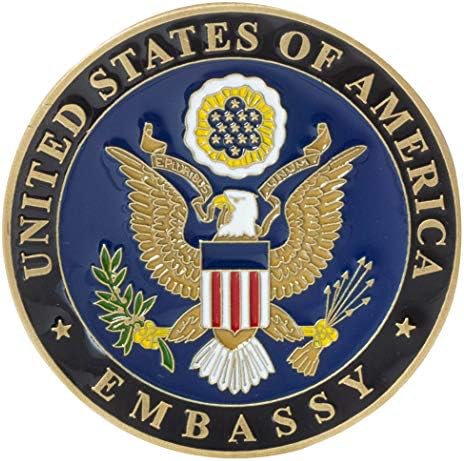 Монета покана на Посолството на Съединените американски Щати в Атина, Гърция