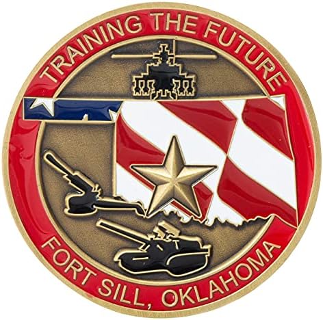 Монета за повикване на завършилите Основната бойна подготовка на Армията на Съединените Щати Форт Силл и Синьо