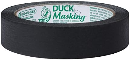 Цветното тиксо Duck Brand 240877, 0,94 инча 30 Ярда (в рамките на една ролка), Черна, На 90 Метра