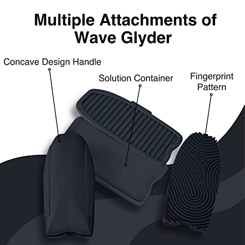 Силиконова четка маша и изглаждат косата Wave Glyder 360 - чудесно за изграждане и на вълна коса - Изглажда