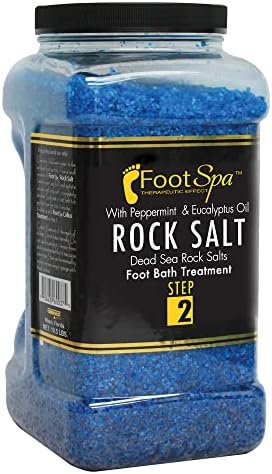 FOOTSPA - Сол за педикюр и бани Detox Foot Soak, 128 грама - Изработени от соли от Мъртво море, масло от евкалипт