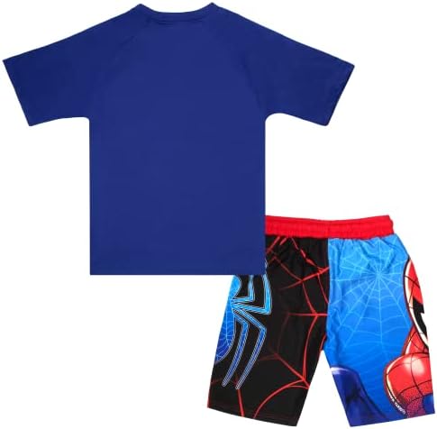 Комплект на бански костюми Marvel Boys Отмъстителите от 2 теми, защита от акне и Топене, Комплект от 2 опаковки