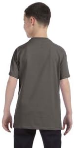 Тениска без етикети By Hanes Youth 61 Унция - Опушен-Сив - M - (Стил № 54500 - Оригинален стикер)