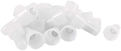 X-DREE 20 Бр 4,5 мм с Бели пластмасови Луженые обжимные конектори с от затворен тип (20 бр 4,5 мм plástico BLANC-O