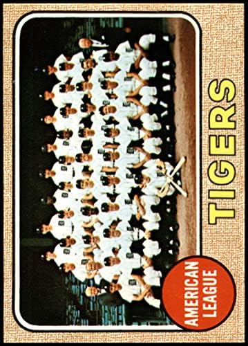 1968 Topps 528 Тайгърс Екипът на Детройт Тайгърс (Бейзболна картичка) NM /MT Тайгърс