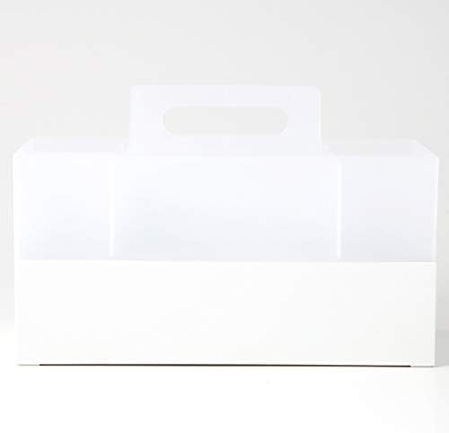 Полипропилен Кутия за Носене Инструменти Muji, Бяло и Сиво