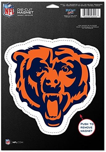 Магнит С Логото на NFL Chicago Bears 83712010, Малък, Черен