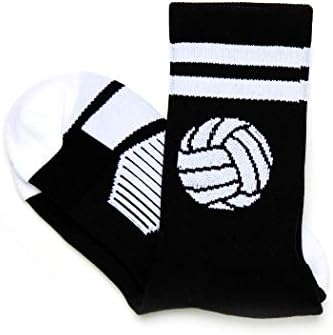 Плетени чорапи до средата на прасците за волейбол ChalkTalkSPORTS | Класически Топка | в Различни цветове и