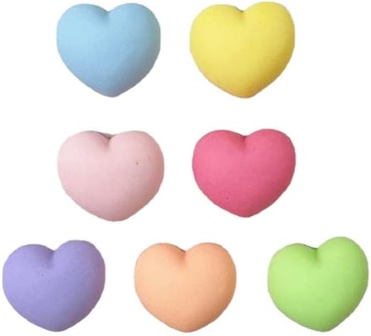50 бр. Скъпоценни Камъни от смола за нокти във формата на сърце 12x14 мм, Кристали в 7 цвята, Декорация за нокти,