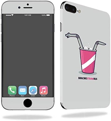 Корица MightySkins, което е съвместимо с Apple iPhone 7 Plus - Дино Straw | Защитно, здрава и уникална Vinyl