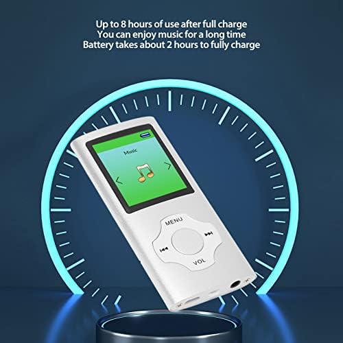 MP3-плейър, Музикален плейър с жак 3,5 мм, 1,8-инчов LCD екран, Преносим MP3 плейър, който Поддържа Запис на