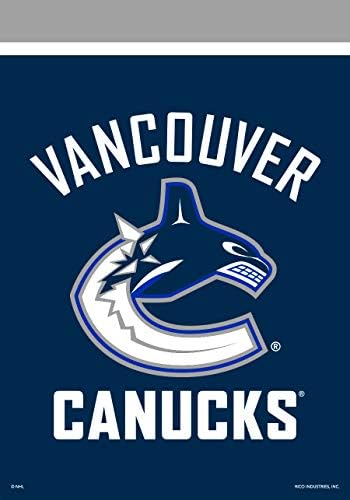 Лицензиран хокей с домашен флага Ванкувър Канъкс Хаус 28x 40