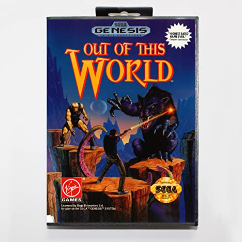 Out of this World с търговия на Дребно Скоростна 16-битова игра на карти MD За Sega Mega Drive/ Genesis