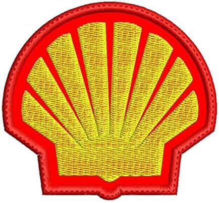 На пластира САМ Shell Oil Iron-on шият нашивку Вышитую нашивкой