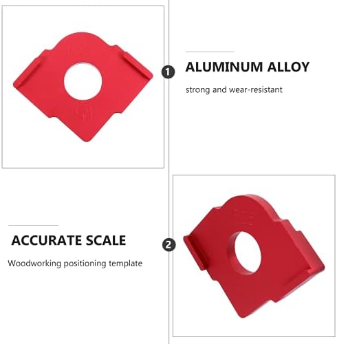 Метални знаци DOITOOL Дърводелски Инструменти от 2 алуминиеви сплави Радиус на Ъгъл на Перките Шаблони Ъглов