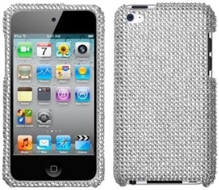 Issmor - Сребриста защитен панел с диаманти (Diamante 2.0) за APPLE iPod touch (4-то поколение)