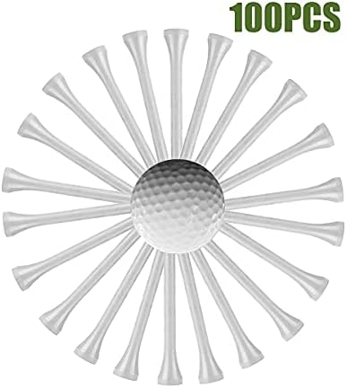 WHAMZ33 W Професионален дървени тениски за голф 2 3/4-инчов тройната опаковка от 100 тениски за голф