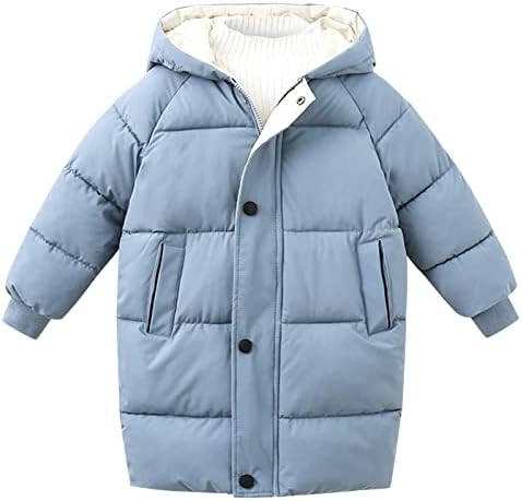 Палто-Пуловер за малки момичета, Зимно Гъст Топло Ветрозащитное Палто с качулка, копчета, Връхни Дрехи, Топли